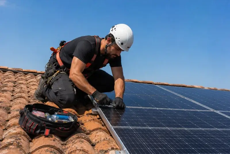 Maintenance et monitoring de panneaux solaires à Breuschwickersheim
